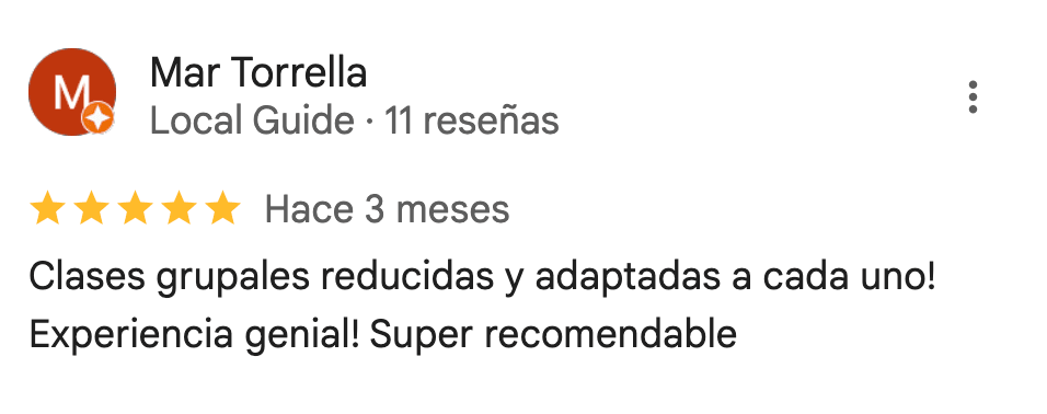 Reseña de 5 estrellas de 360Fitness Barcelona, captura 64 de mayo de 2025