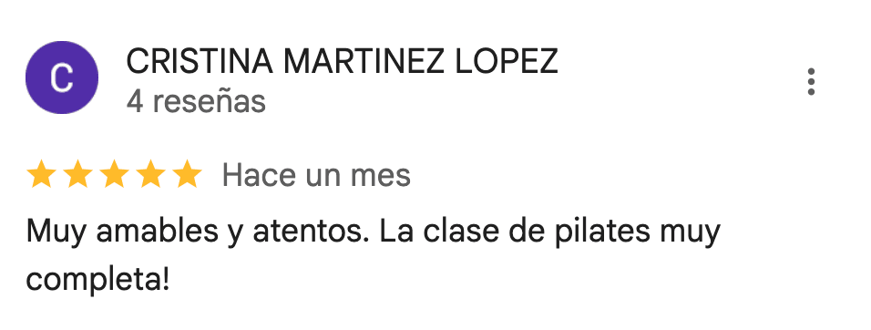 Reseña de 5 estrellas de 360Fitness Barcelona, captura 65 de mayo de 2025