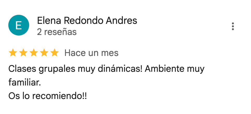 Reseña de 5 estrellas de 360Fitness Barcelona, captura 69 de mayo de 2025