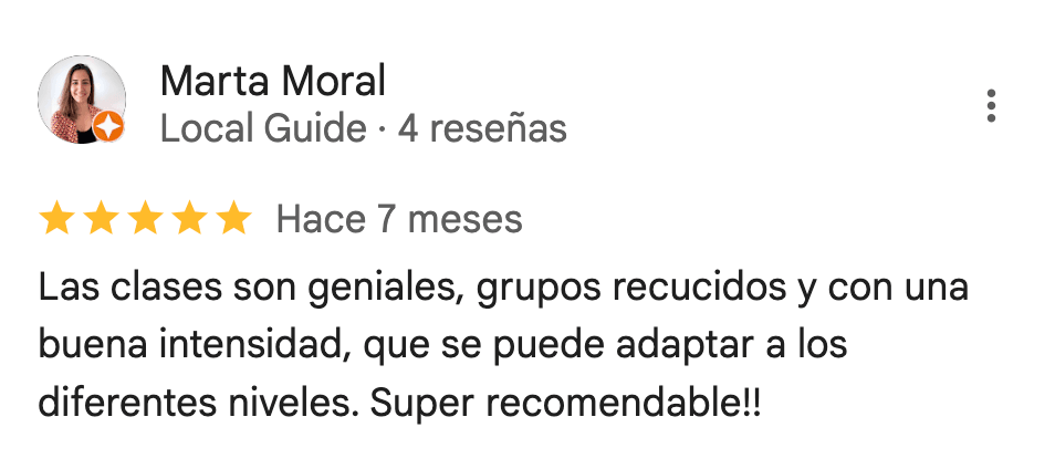 Reseña de 5 estrellas de 360Fitness Barcelona, captura 70 de mayo de 2025