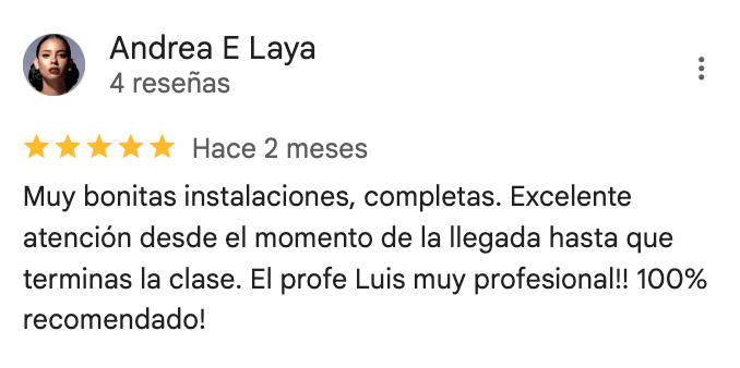 Reseña de 5 estrellas de 360Fitness Barcelona, captura 52 de agosto de 2025