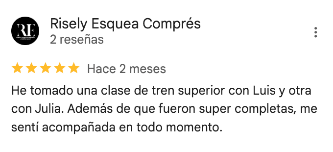 Reseña de 5 estrellas de 360Fitness Barcelona, captura 54 de agosto de 2025