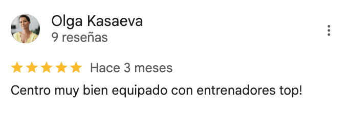 Reseña de 5 estrellas de 360Fitness Barcelona, captura 55 de agosto de 2025