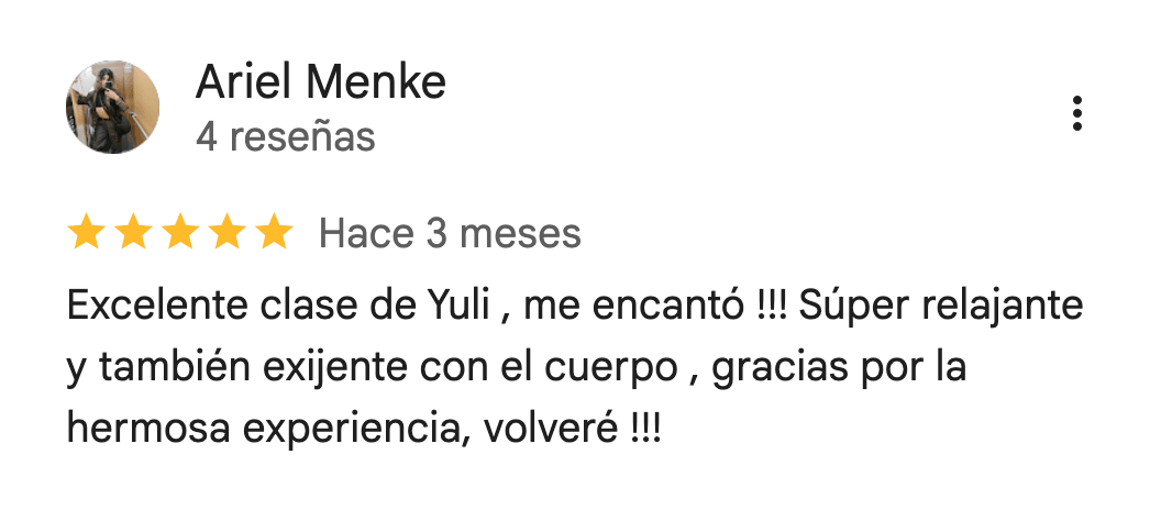Reseña de 5 estrellas de 360Fitness Barcelona, captura 19 de julio de 2026
