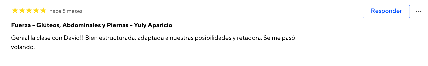 Reseña de 5 estrellas de 360Fitness Barcelona, captura 27 de julio de 2026